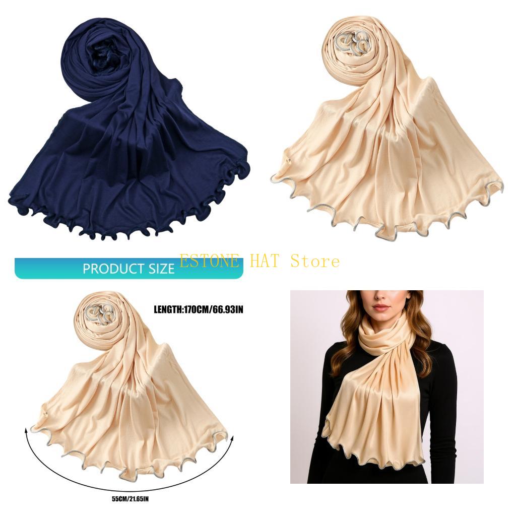 Women Formal Wear Hijab - 49MF Women Fashion Hijab Scarf Soft
