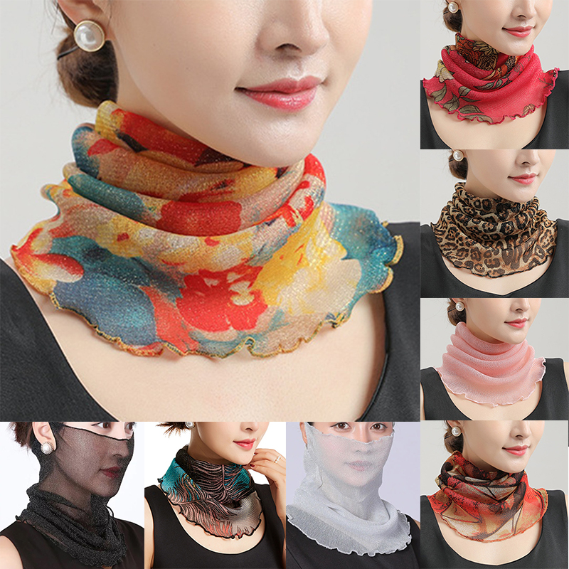 Scarf Silk Neck - Spring Summer Chiffon Neck Collar Scarf