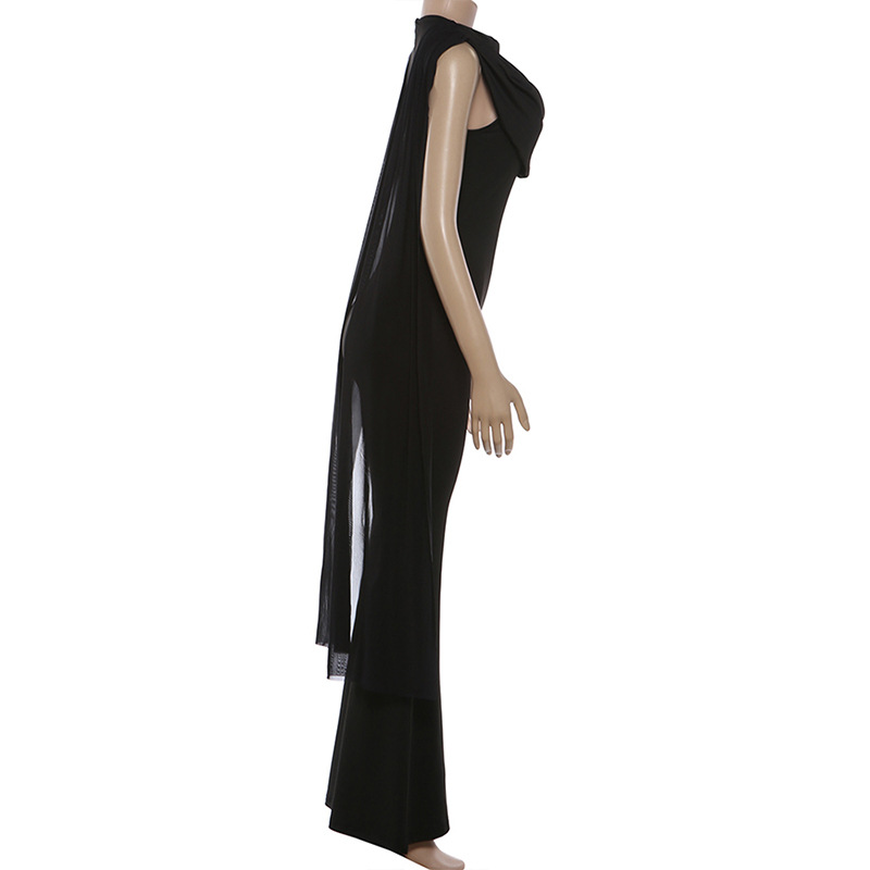 Black Women Jumpsuit Sexy Slee - Women'S Formal Wear For Wedding Guest บทวิจารณ์และราคา