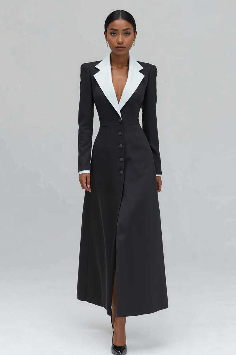 A Line Women Long Blazer Jacke - Women'S Formal Wear For Wedding Guest บทวิจารณ์และราคา