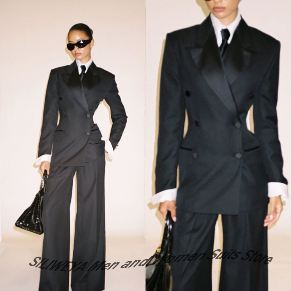 Professional Women's Black Dou - Women Formal Wear Shirt And Pant บทวิจารณ์และราคา