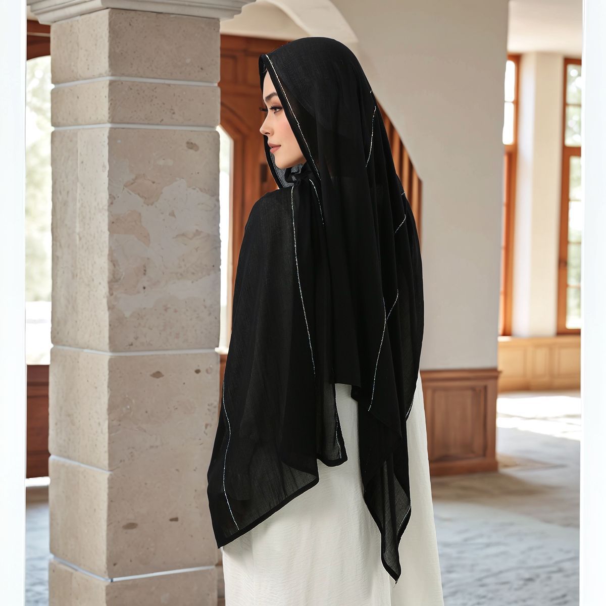 170*70CMBest Seller Muslim Hij - Women Formal Wear Hijab บทวิจารณ์และราคา