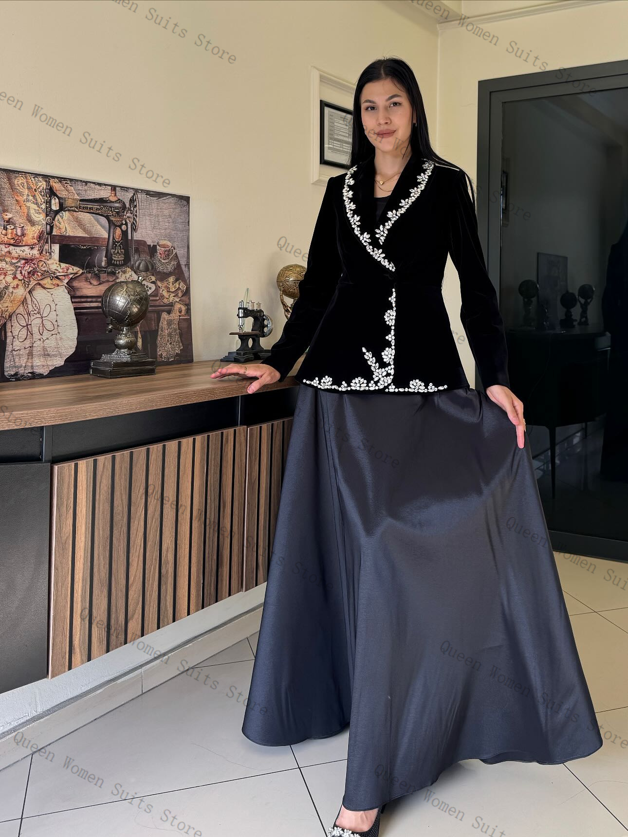 Velvet Women Suit Skirt Set 2  - Women'S Formal Wear For Wedding Guest บทวิจารณ์และราคา