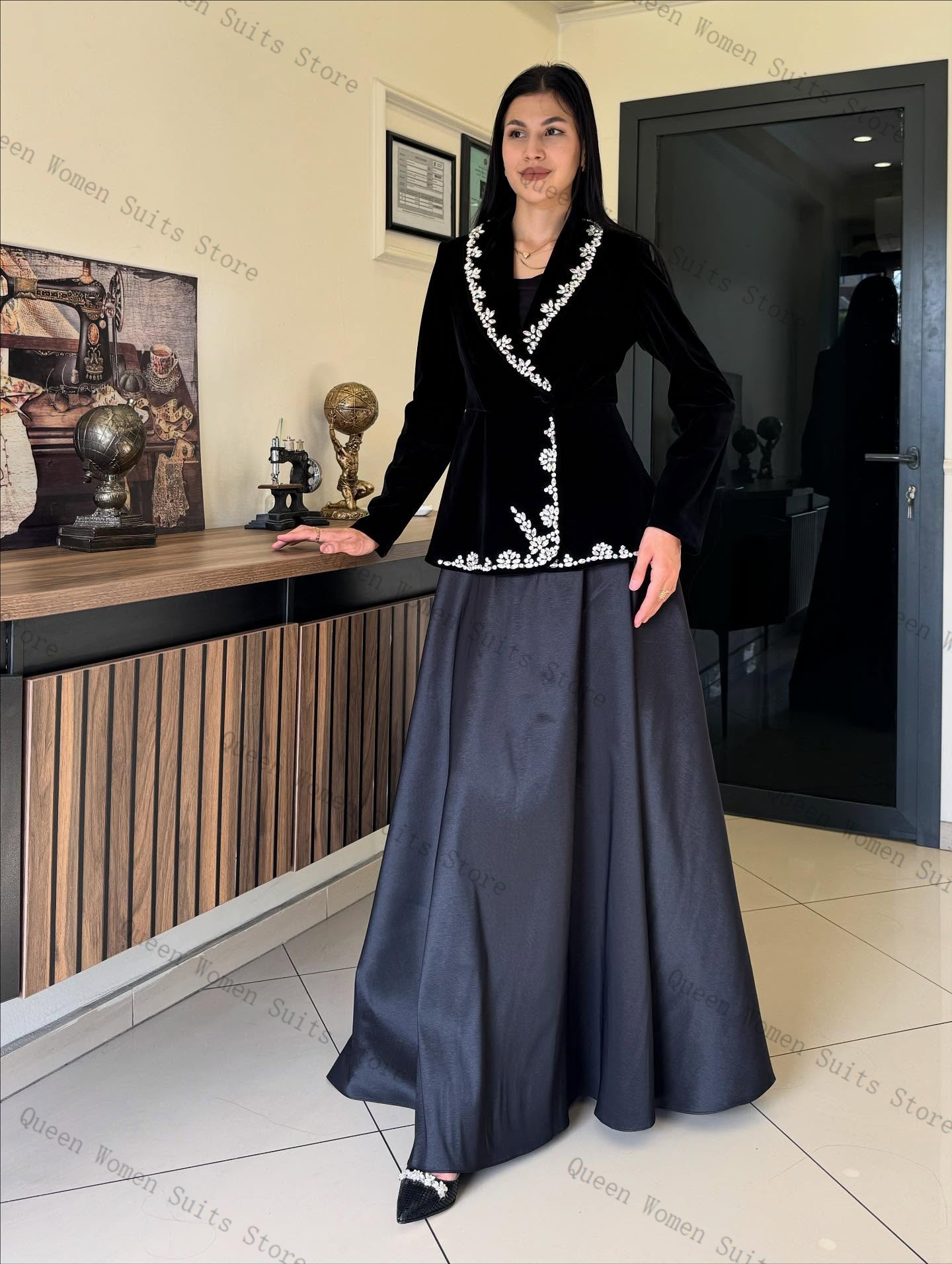 Velvet Women Suit Skirt Set 2  - Women'S Formal Wear For Wedding Guest บทวิจารณ์และราคา