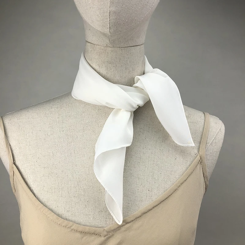 New Women Silk Scarf Square Ne - Scarf Silk Neck บทวิจารณ์และราคา