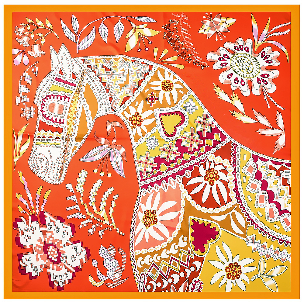 130cm Brand Women Scarves Desi - Scarf Silk Neck บทวิจารณ์และราคา