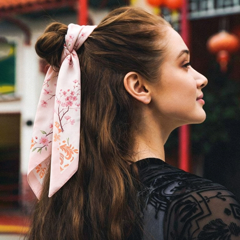 Fashion Women Silk Satin Skinn - Scarf Silk Neck บทวิจารณ์และราคา