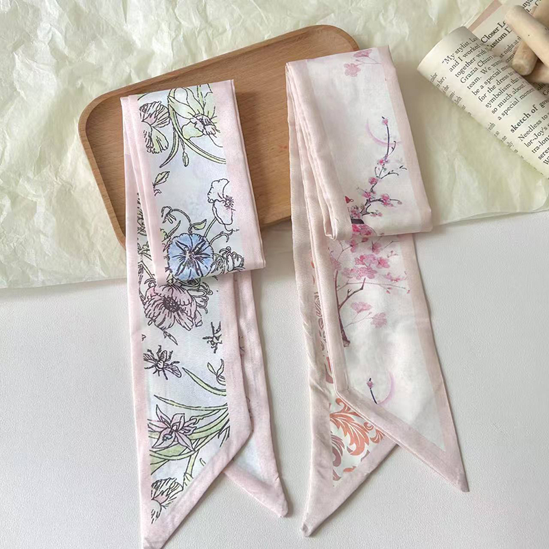 Fashion Women Silk Satin Skinn - Scarf Silk Neck บทวิจารณ์และราคา