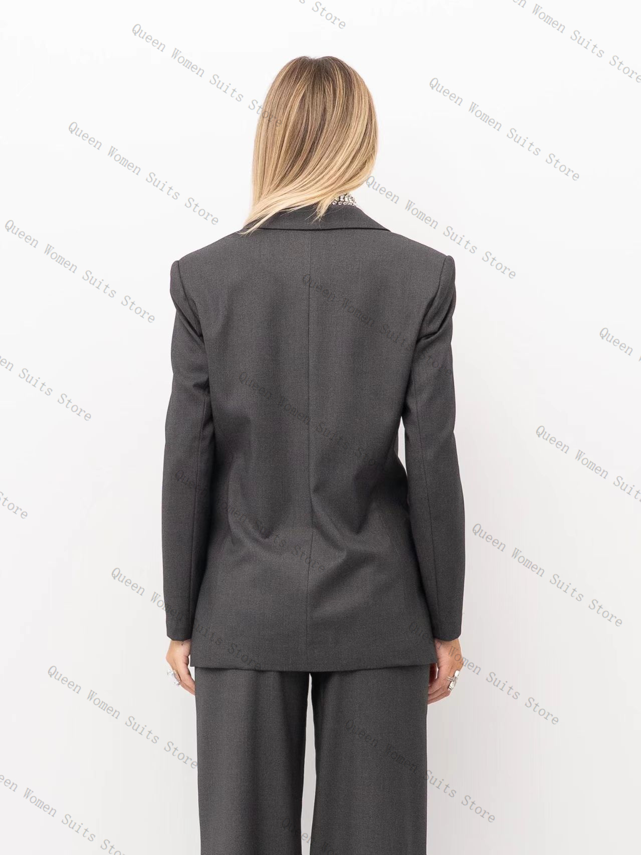 Grey Women Suit Set 2 Piece Cr - Women'S Formal Wear For Wedding Guest บทวิจารณ์และราคา