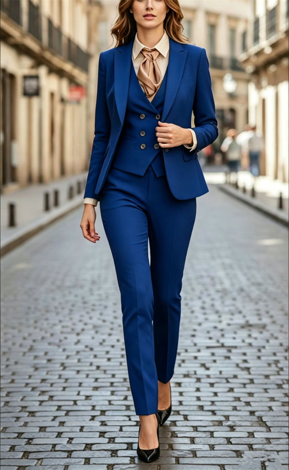 Women’s Black 3 Pieces Suit Se - Women Formal Wear Vest บทวิจารณ์และราคา