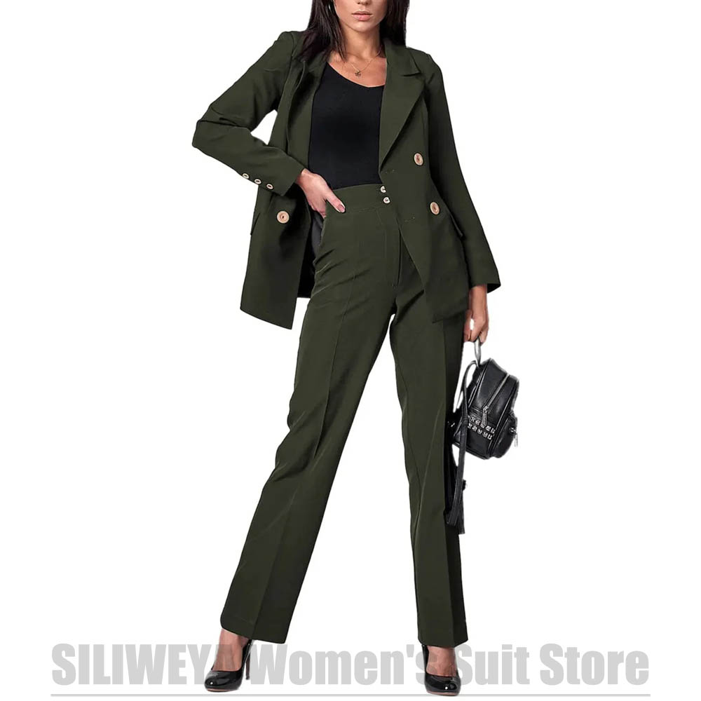 Women's Double Breasted Suit F - Women Formal Wear Tailor บทวิจารณ์และราคา