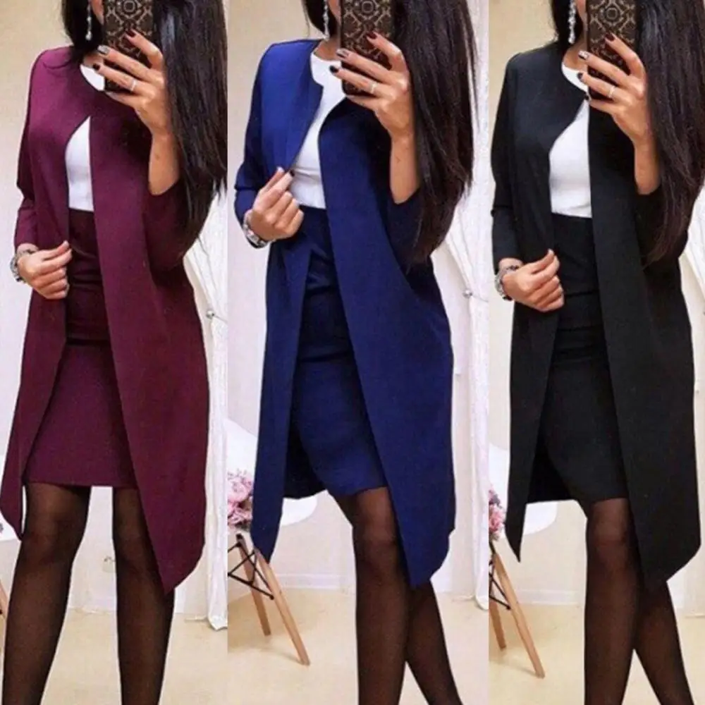 BWQ Women's Skirt Suits Blazer - Women Formal Wear Trousers บทวิจารณ์และราคา