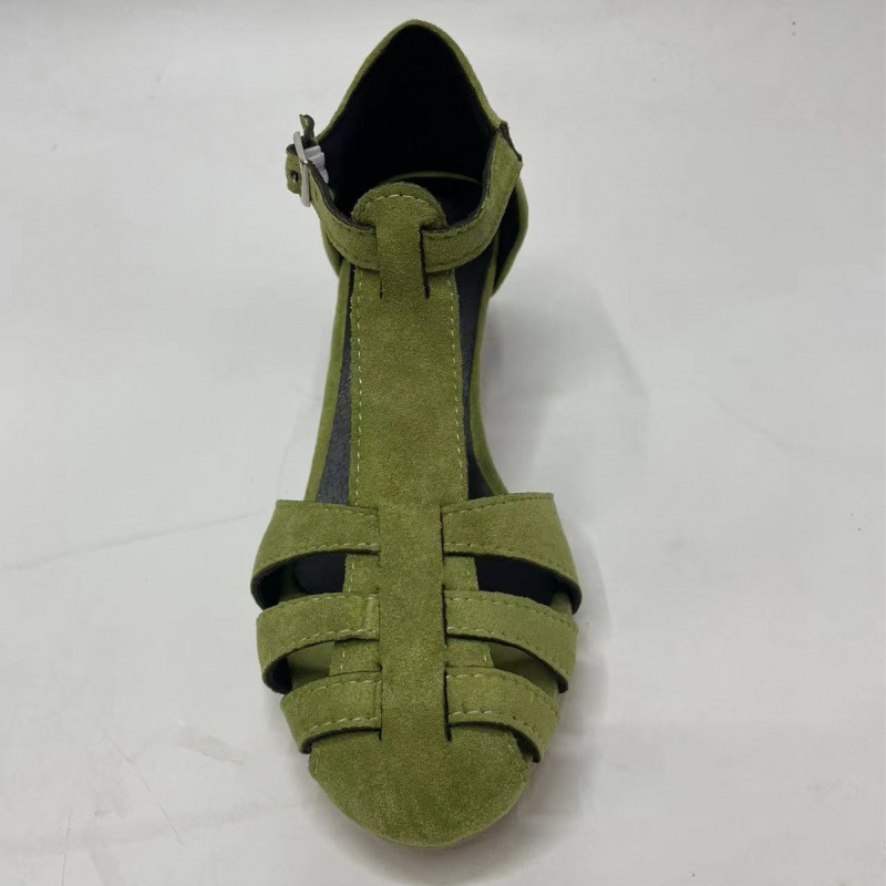 Women's Green Suede Kitten Hee - Women Formal Wear For Summer บทวิจารณ์และราคา