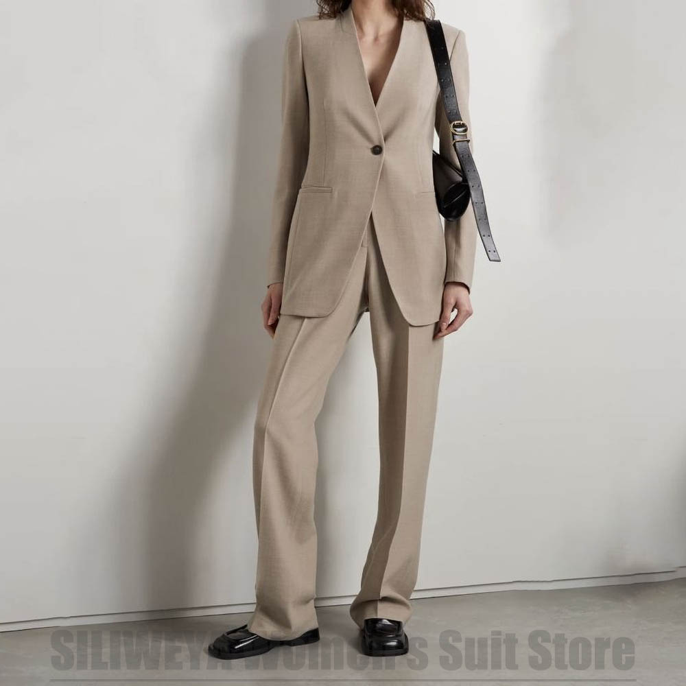 Women's Suit Fashion V Neck Si - Women Formal Wear Tailor บทวิจารณ์และราคา