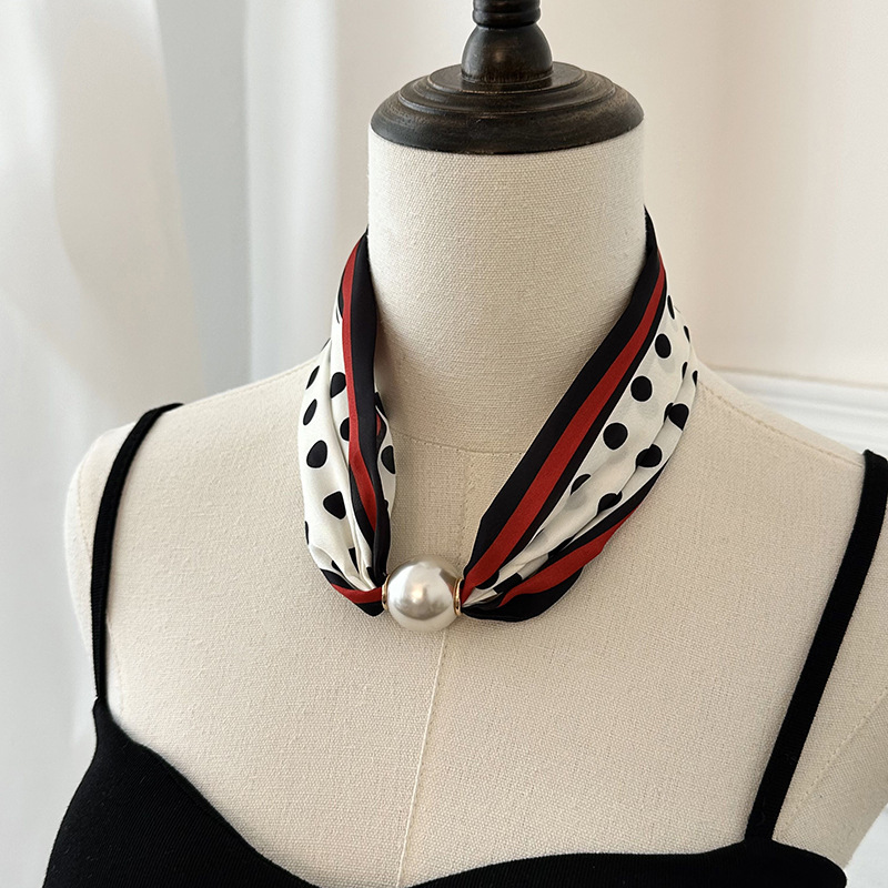 Printed Silk Scarf with Magnet - Scarf Silk Neck บทวิจารณ์และราคา