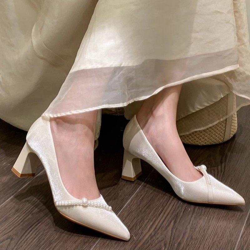 Elegant Pearl Embellished Poin - Women Formal Wear For Summer บทวิจารณ์และราคา