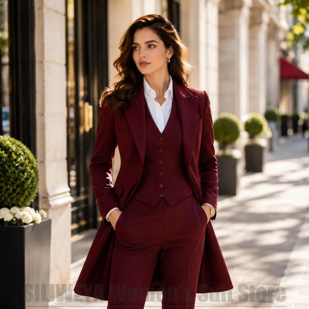 Fashion Women 3 Piece Suit Ele - Women Formal Wear Vest บทวิจารณ์และราคา