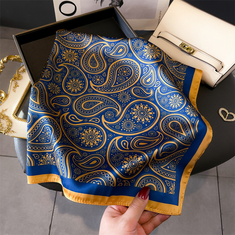 Women Silk Scarves 70*70cm Des - Scarf Silk Neck บทวิจารณ์และราคา