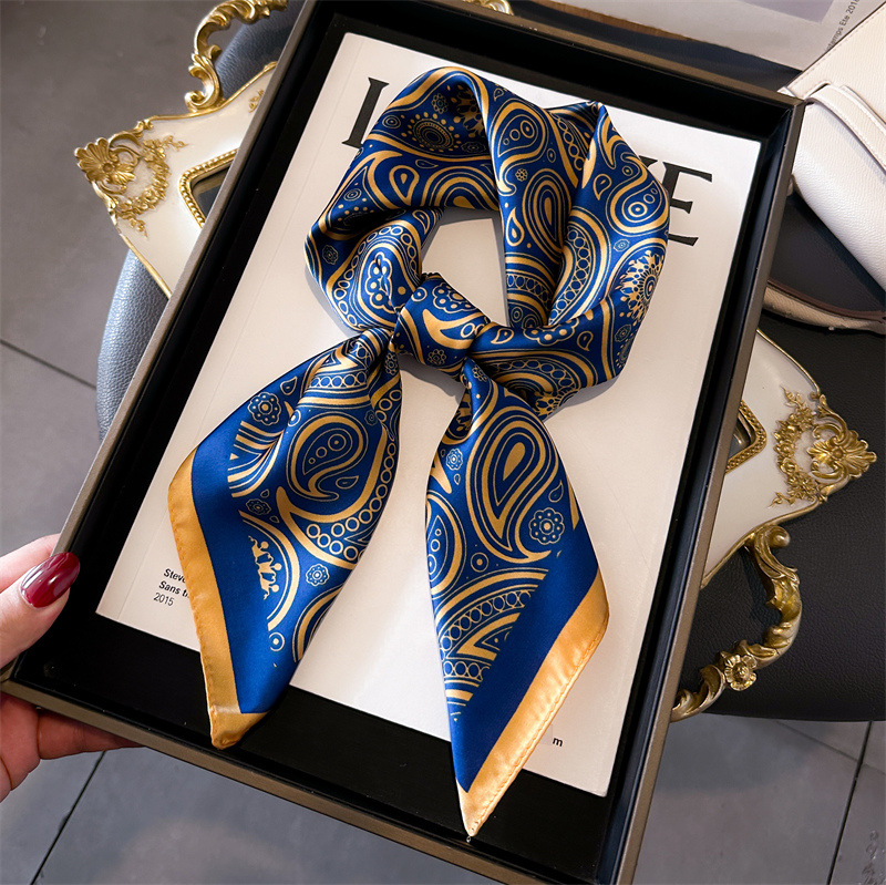 Women Silk Scarves 70*70cm Des - Scarf Silk Neck บทวิจารณ์และราคา