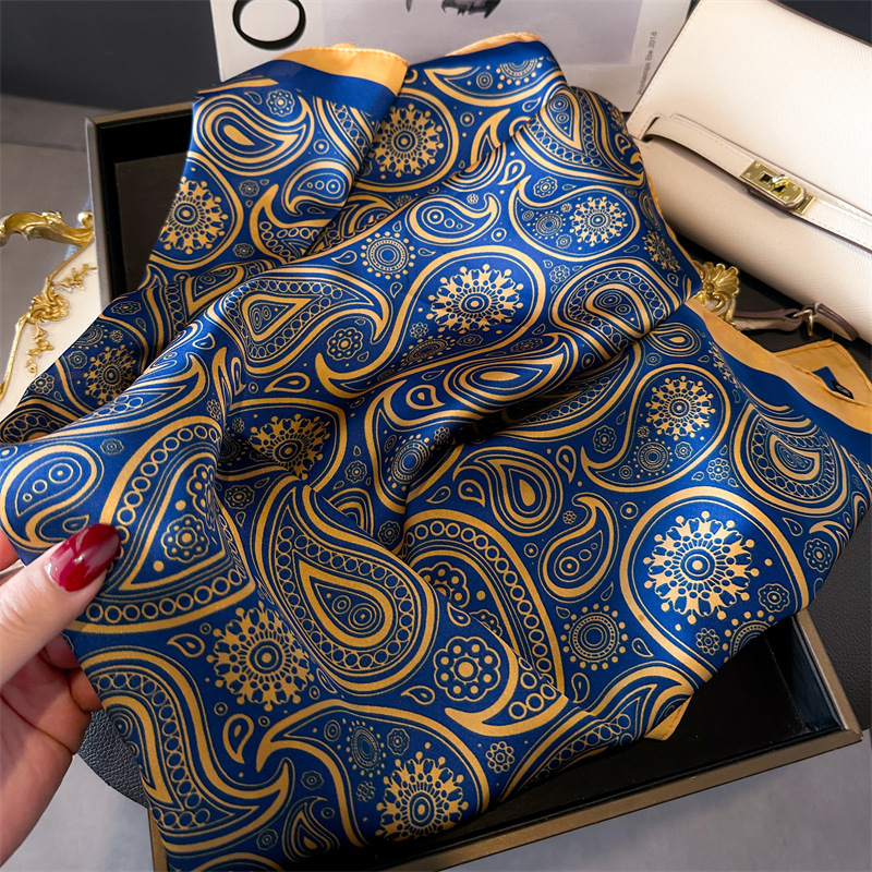 Women Silk Scarves 70*70cm Des - Scarf Silk Neck บทวิจารณ์และราคา