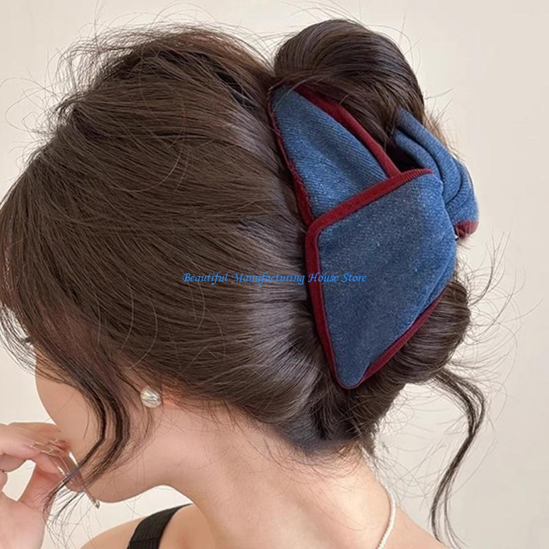 E56A Large Fabric Bowknot Hair - Formal Wear Hairstyles For Women บทวิจารณ์และราคา