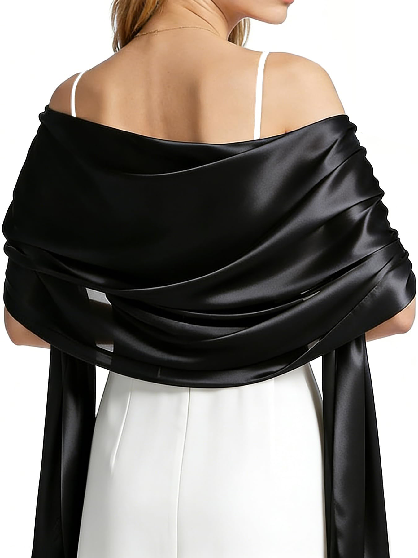 Women Satin Shawl Wrap for Eve - Women Formal Wear For Summer บทวิจารณ์และราคา