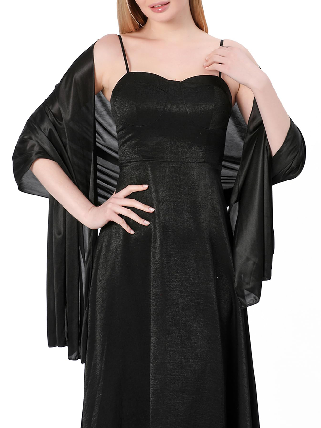 Women Satin Shawl Wrap for Eve - Women Formal Wear For Summer บทวิจารณ์และราคา