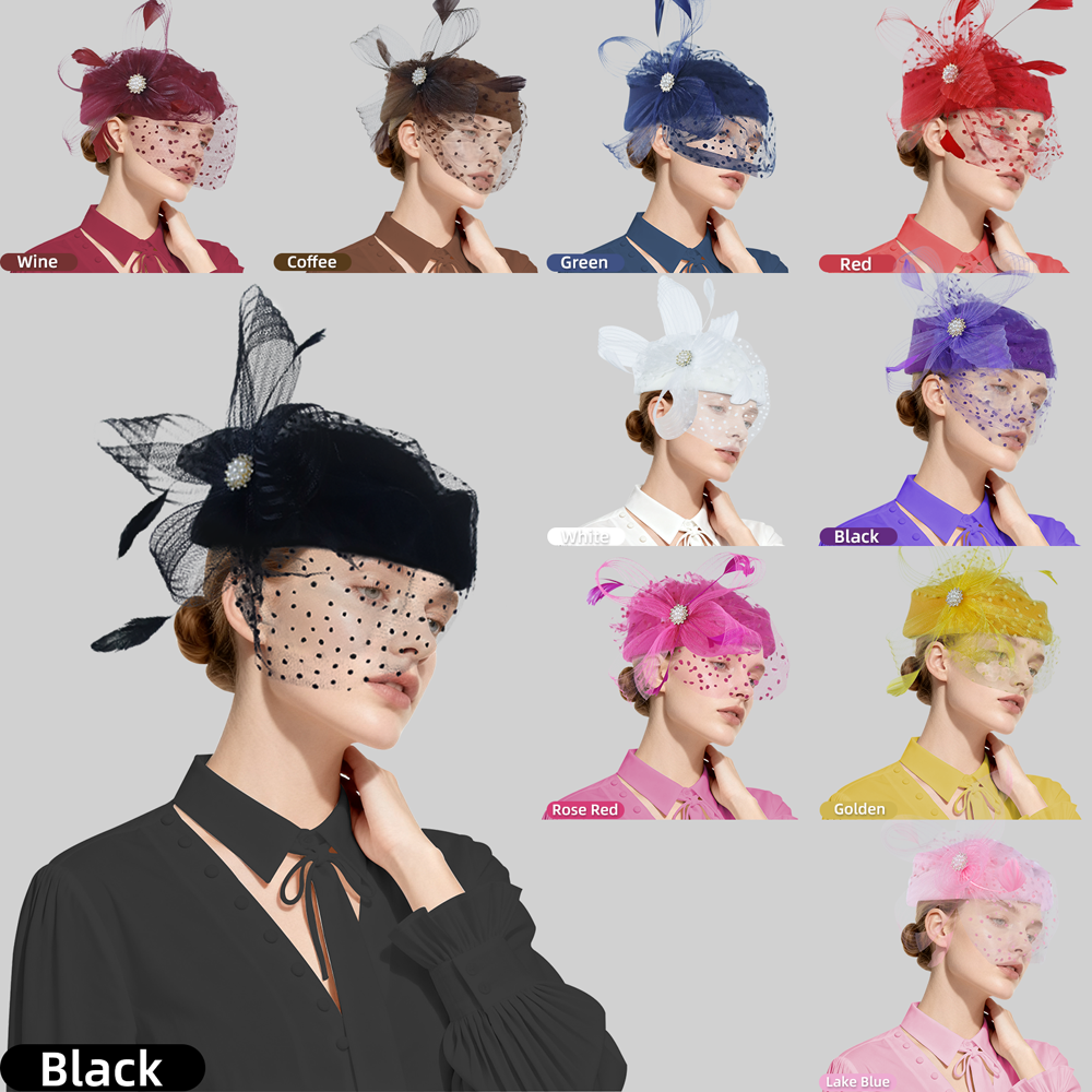 Bridal Feather Fascinator Pill - Women Formal Wear Hijab บทวิจารณ์และราคา