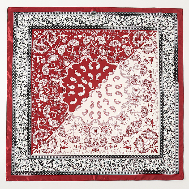 Satin Square Scarf Women Musli - Scarf Silk Neck บทวิจารณ์และราคา