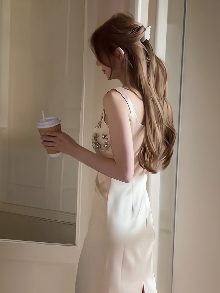 Elegant Heavy Work Satin Eveni - Women'S Formal Wear For Girls บทวิจารณ์และราคา