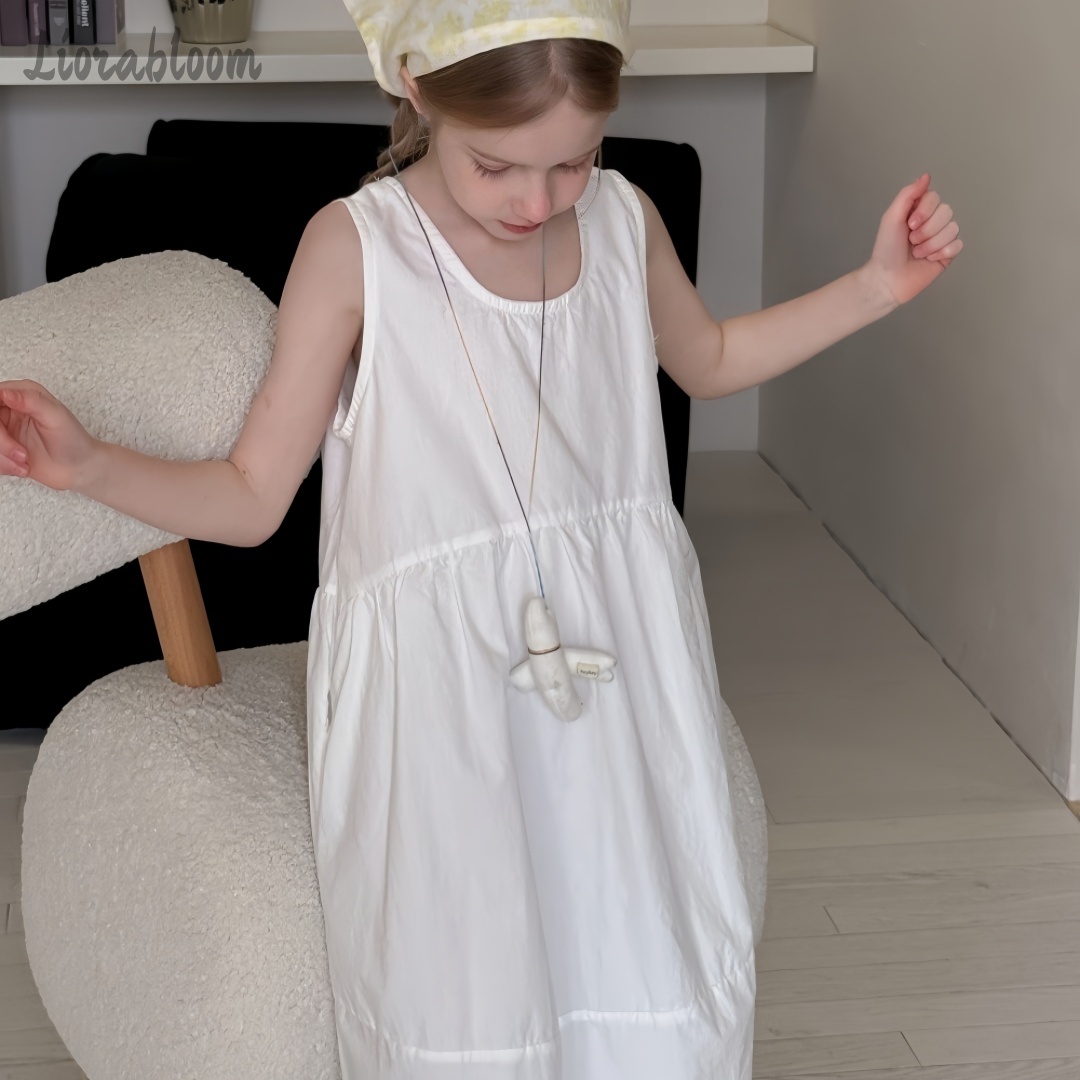 Girls' White Dress Simple Maxi - Women'S Formal Wear For Girls บทวิจารณ์และราคา