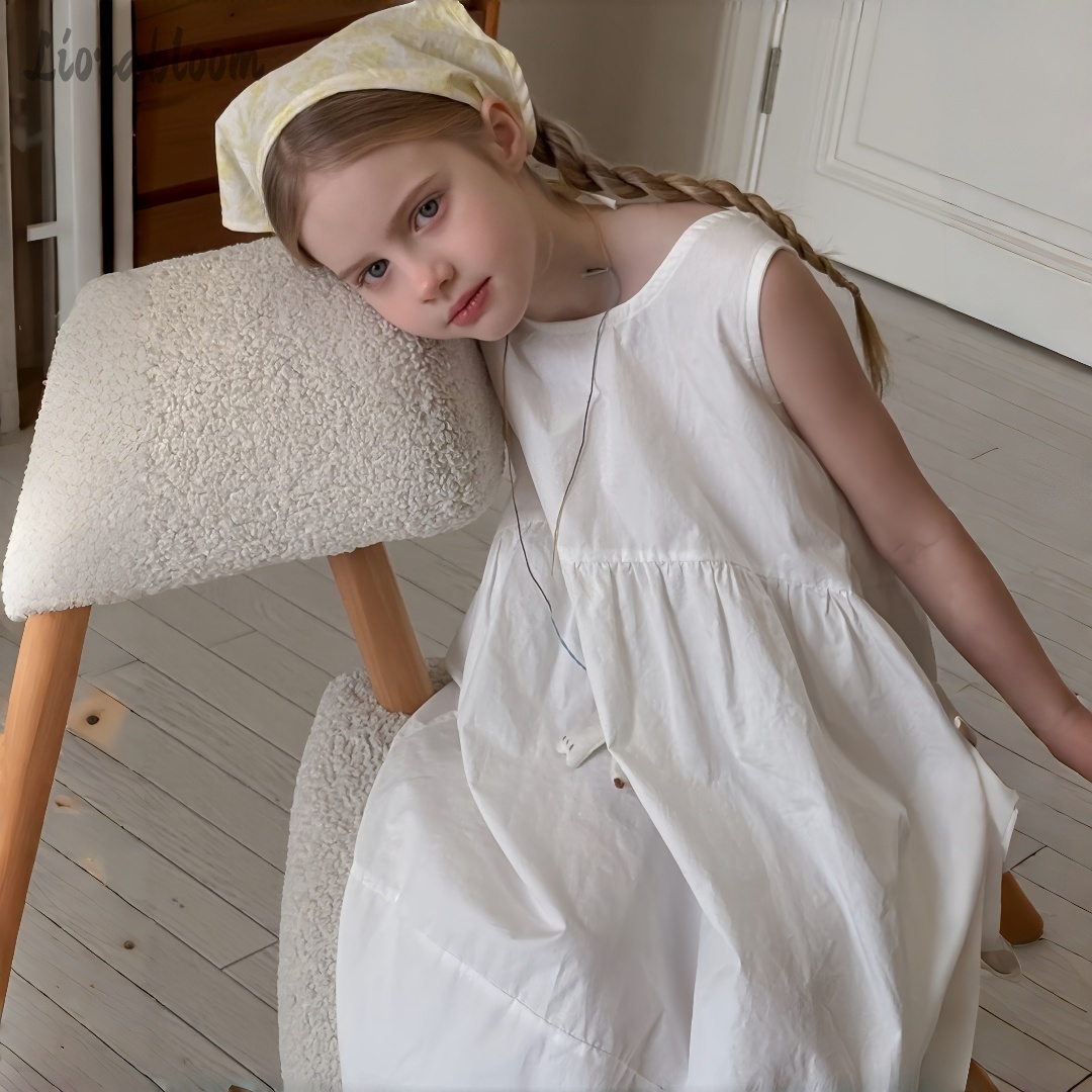 Girls' White Dress Simple Maxi - Women'S Formal Wear For Girls บทวิจารณ์และราคา