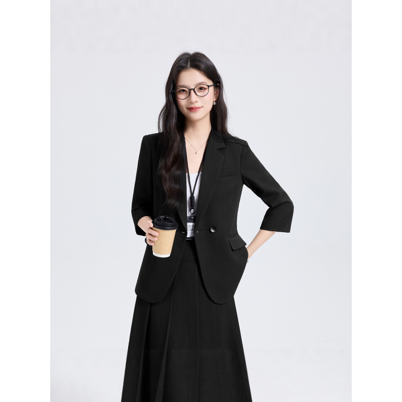 Navy Blue Women's Suit Set for - Women Formal Wear Shirt And Pant บทวิจารณ์และราคา