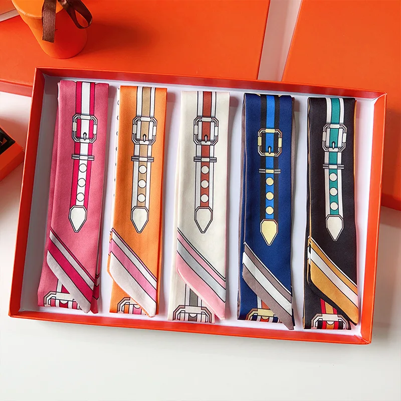 Women Scarf Skinny Silk Scarf  - Scarf Silk Neck บทวิจารณ์และราคา