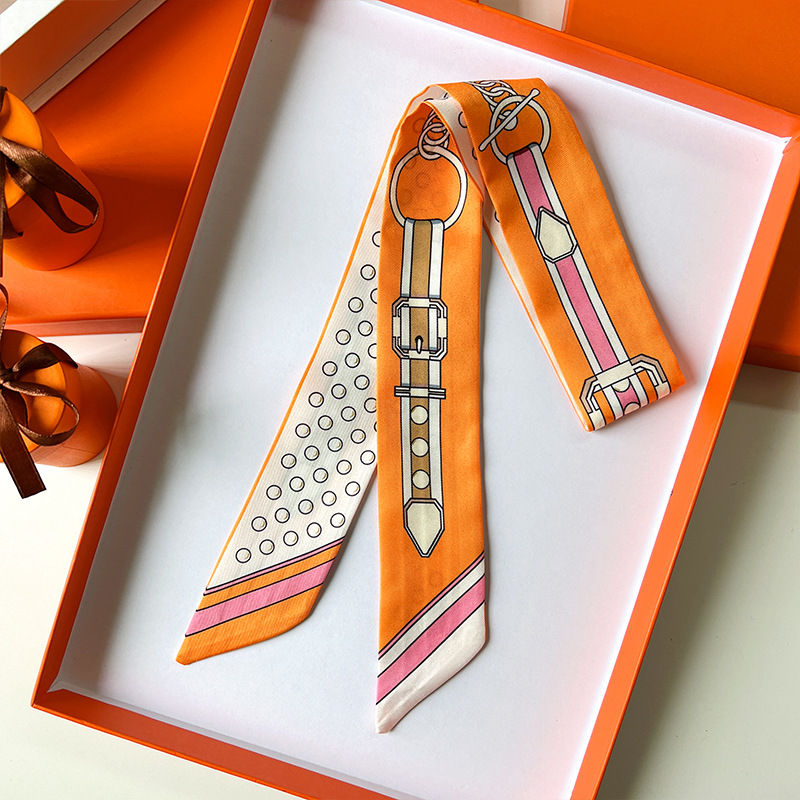Women Scarf Skinny Silk Scarf  - Scarf Silk Neck บทวิจารณ์และราคา