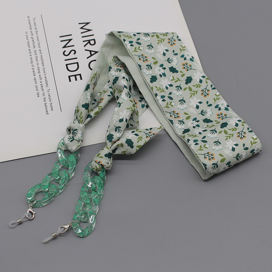 Bohemia Print Silk Scarf Glass - Scarf Silk Neck บทวิจารณ์และราคา