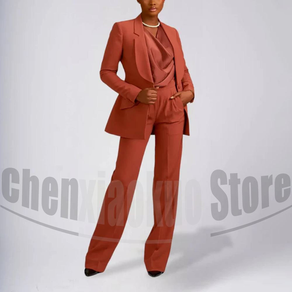 Fashion Women Suit 2 Piece Sin - Women Formal Wear Shirt And Pant บทวิจารณ์และราคา
