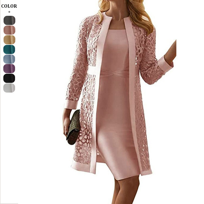 Wein Lace Cardigan Dress with  - Formal Dress Female บทวิจารณ์และราคา