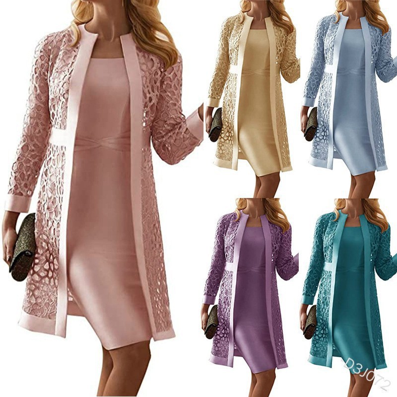 Wein Lace Cardigan Dress with  - Formal Dress Female บทวิจารณ์และราคา