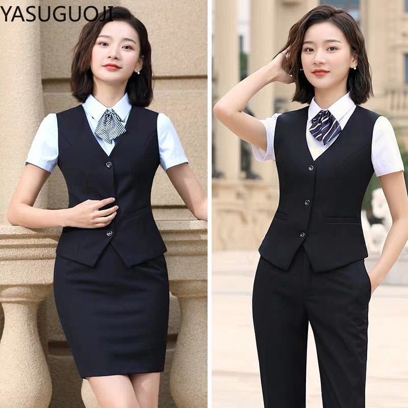YASUGUOJI Elegant Fashion Wome - Women Formal Wear Vest บทวิจารณ์และราคา