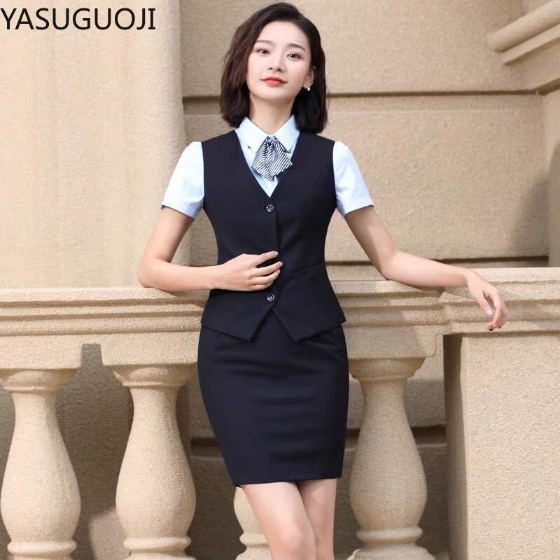 YASUGUOJI Elegant Fashion Wome - Women Formal Wear Vest บทวิจารณ์และราคา