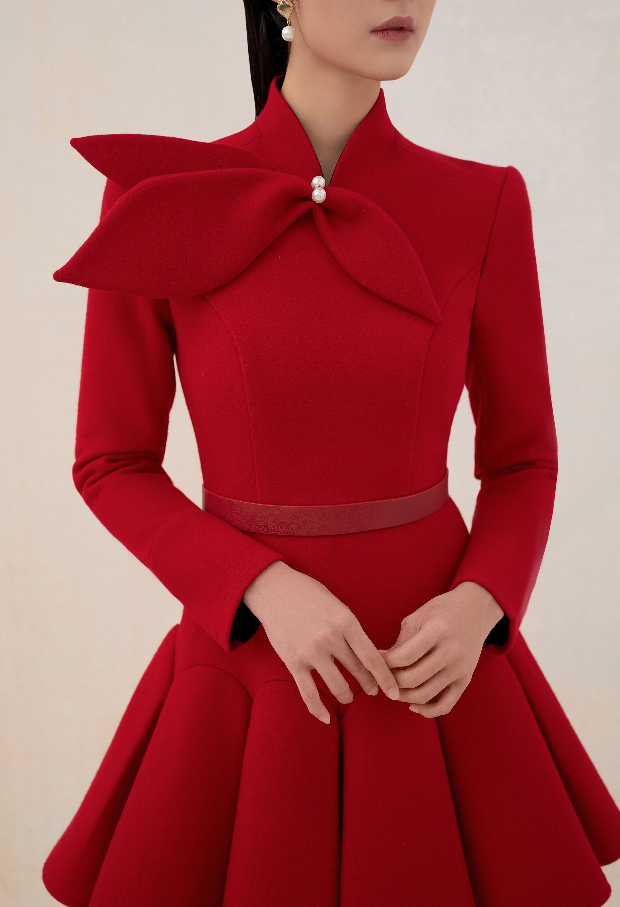tailor shop light red wool dre - Formal Dress Female บทวิจารณ์และราคา
