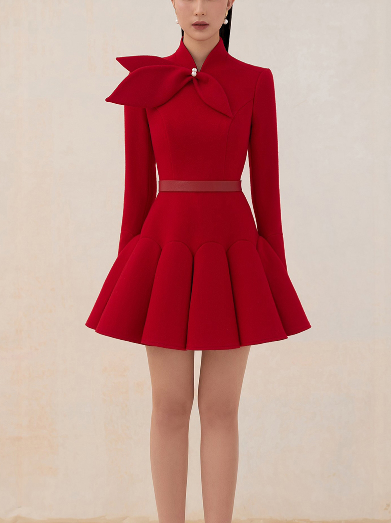 tailor shop light red wool dre - Formal Dress Female บทวิจารณ์และราคา