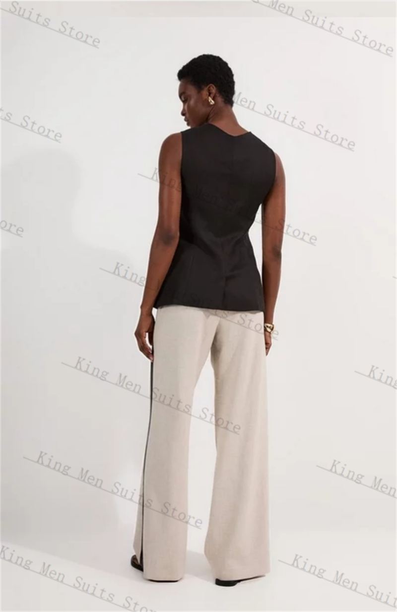 Black Formal Women Suits Set 2 - Women Formal Wear Vest บทวิจารณ์และราคา
