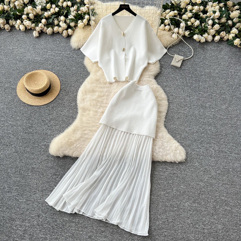 Knit Two Piece Women Top Dress - Women Formal Wear For Summer บทวิจารณ์และราคา