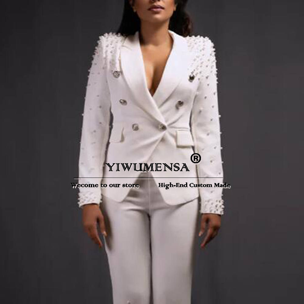 Luxury Women Pants Suits Slim  - Women Formal Wear Tailor บทวิจารณ์และราคา