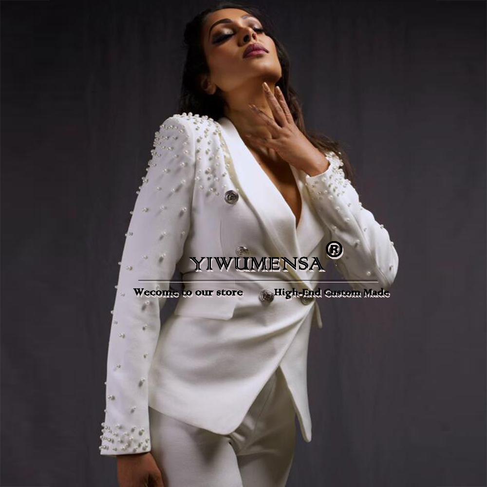 Luxury Women Pants Suits Slim  - Women Formal Wear Tailor บทวิจารณ์และราคา