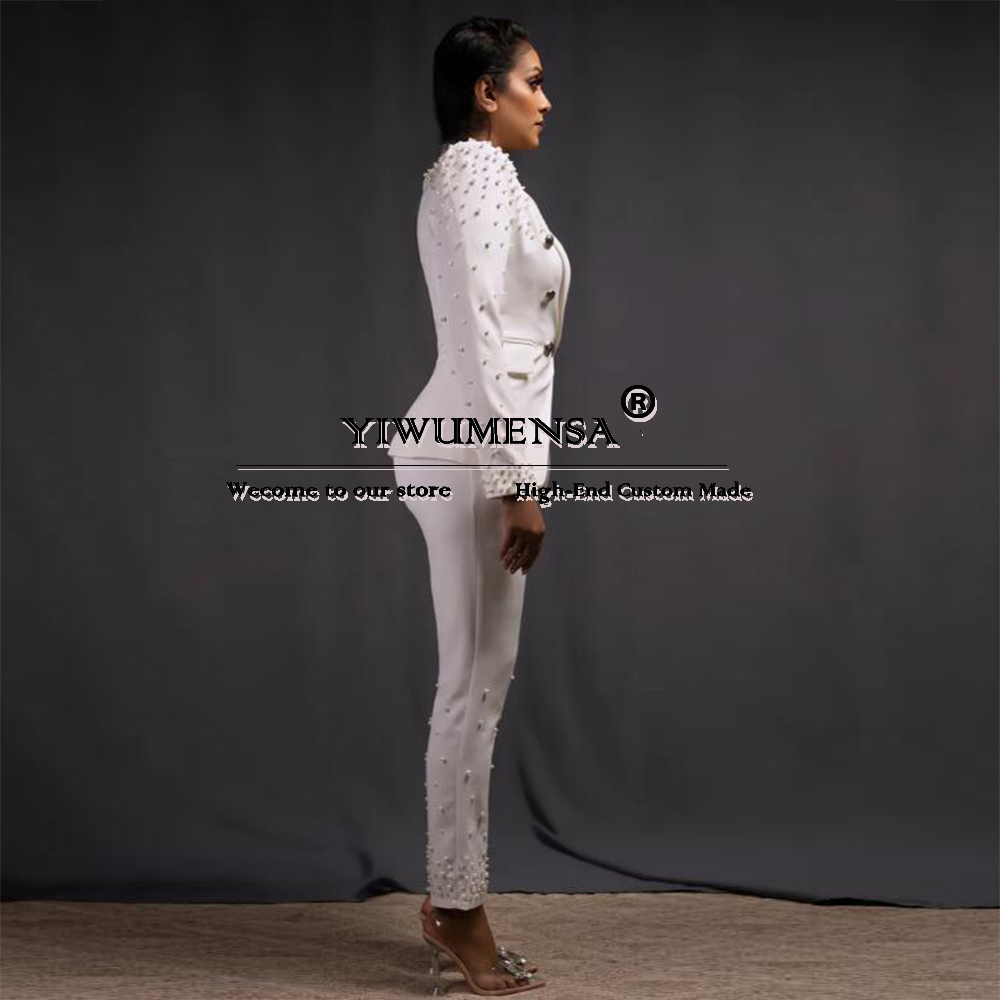 Luxury Women Pants Suits Slim  - Women Formal Wear Tailor บทวิจารณ์และราคา