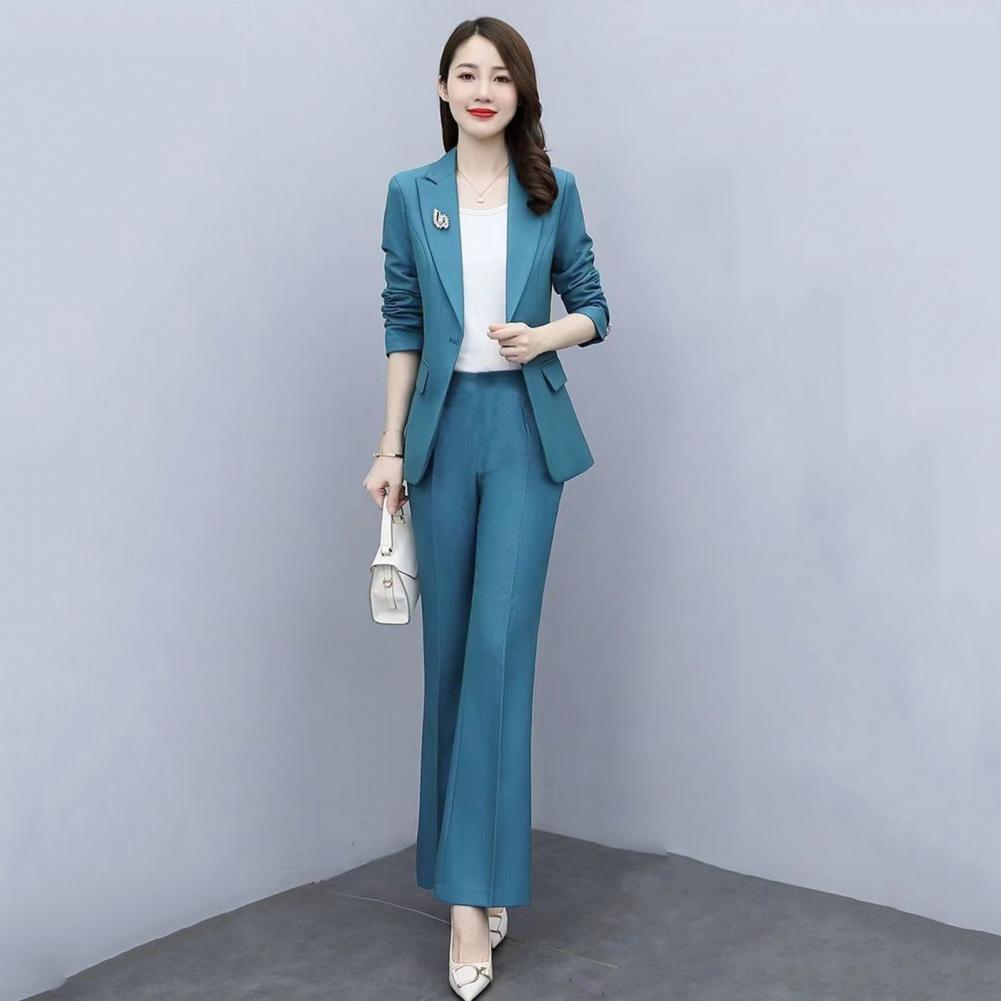 2 Pcs/Set Lady Formal Coat Pan - Women Formal Wear Trousers บทวิจารณ์และราคา