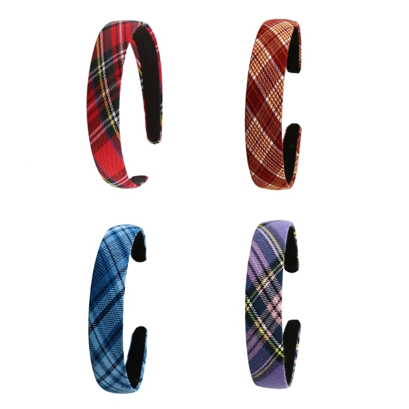 Checkered Hairhoop Fabric Wide - Formal Wear Hairstyles For Women บทวิจารณ์และราคา